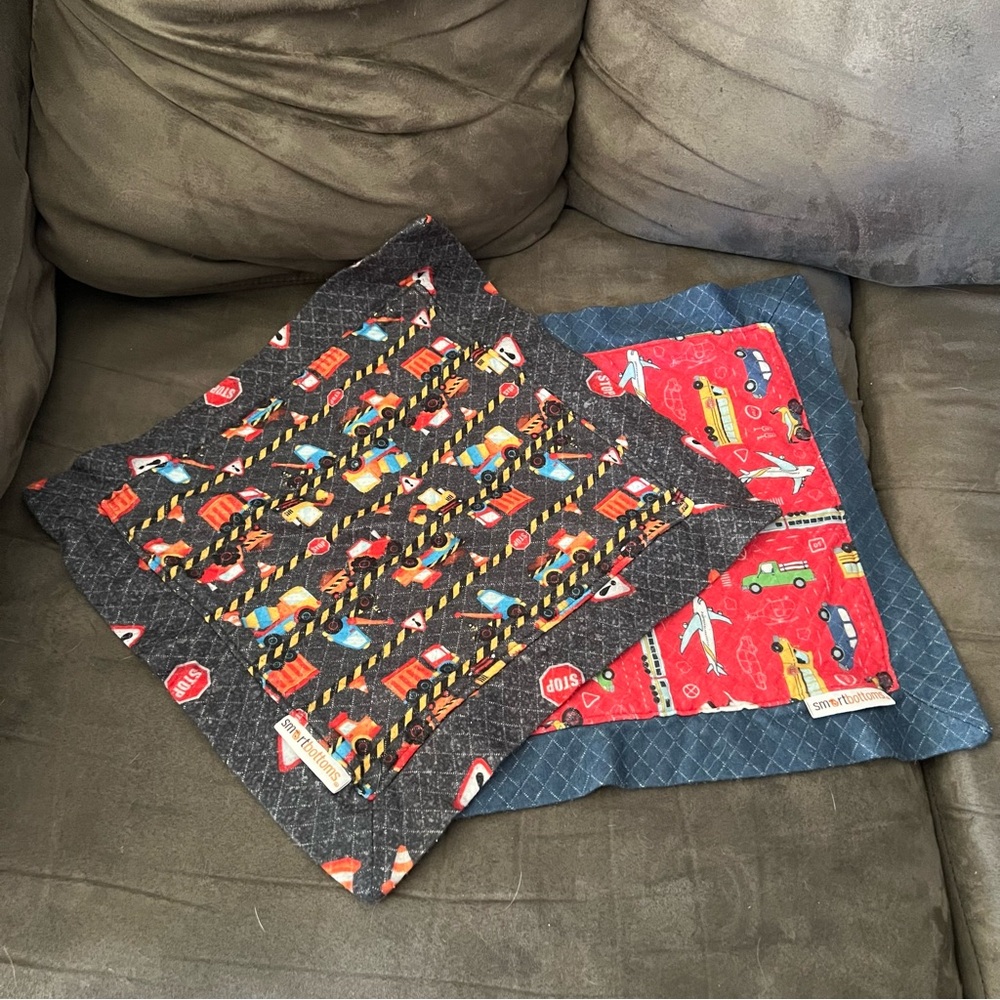 Smart Bottoms Loveys - 2 Count - Transportation Prints